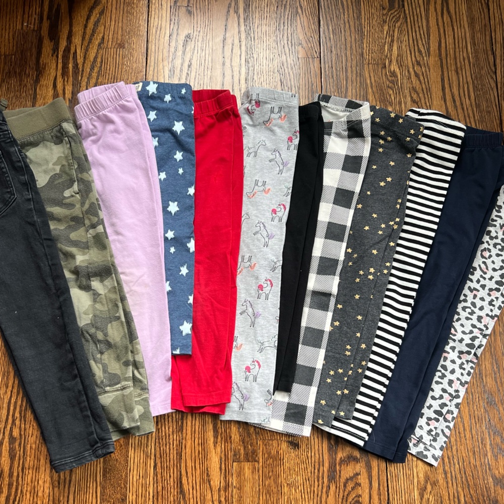 Bundle of Girls 4T Leggings and Pants